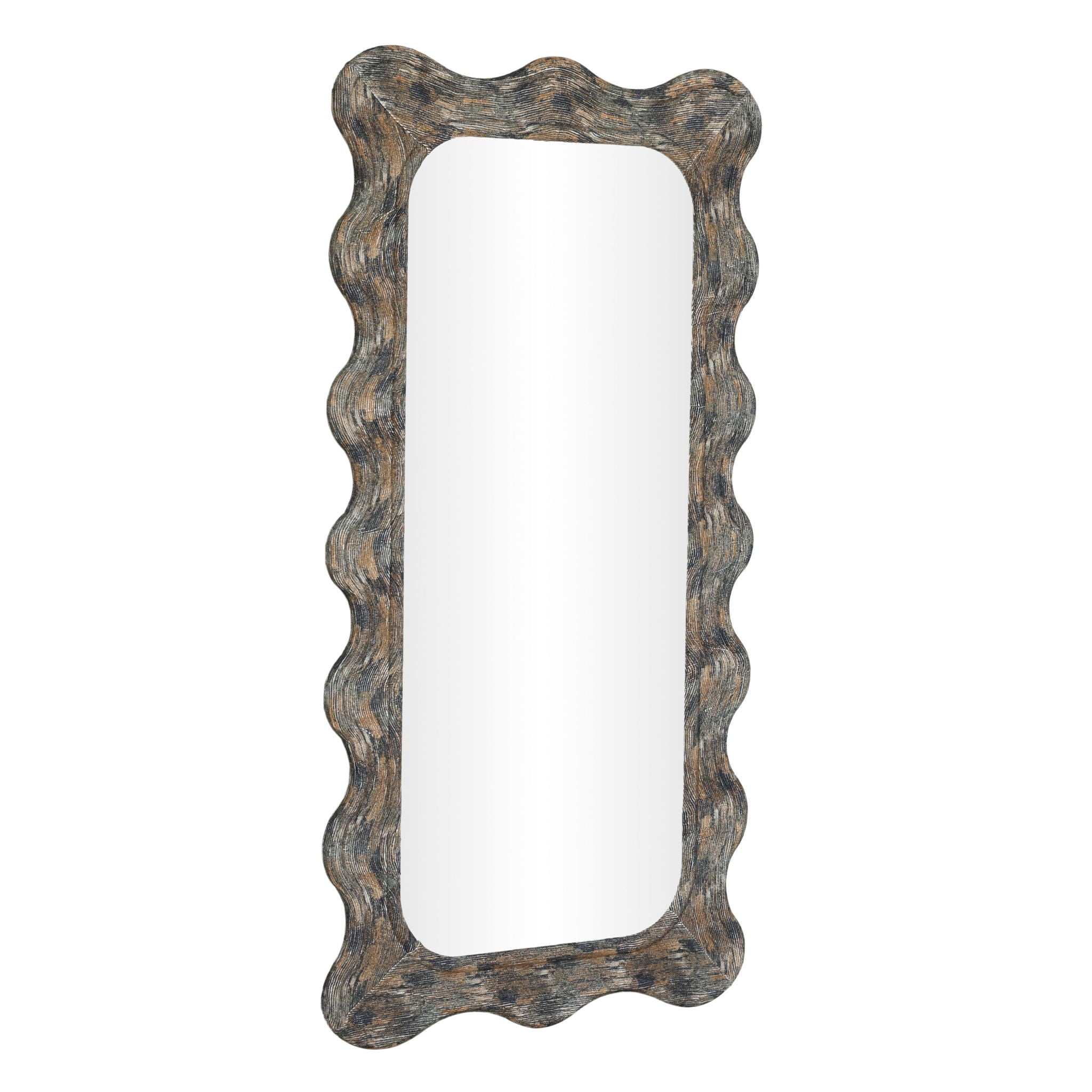 Charlene - 39" x 75" Squiggle Wall Mirror - Watercolor Print - Urban Living Furniture (Los Angeles, CA)