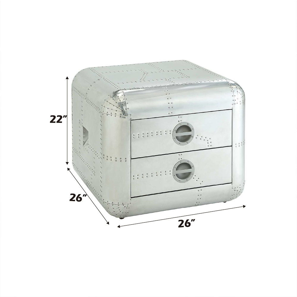 Brancaster - 22" End Table - Aluminum - Urban Living Furniture (Los Angeles, CA)