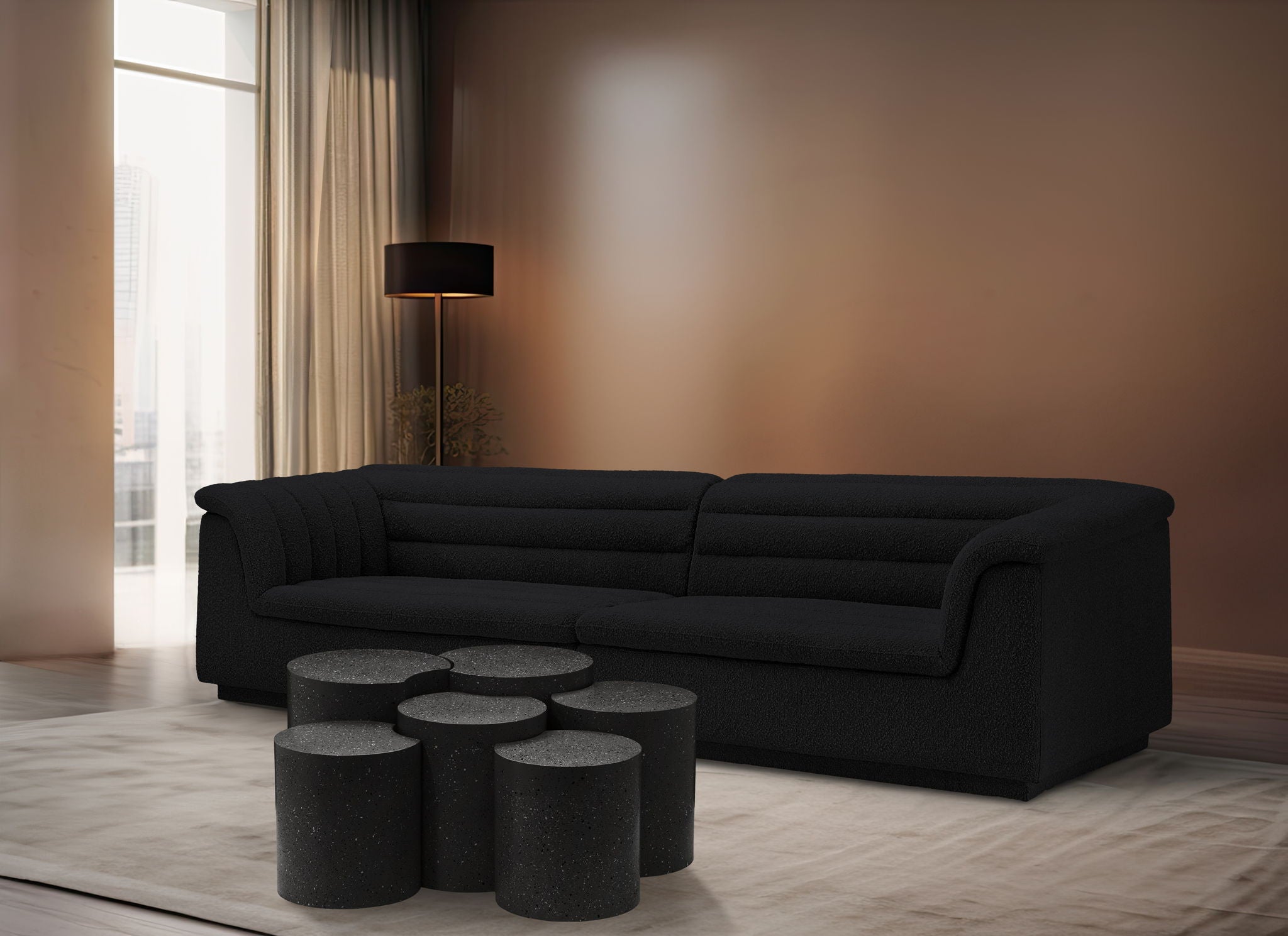 Dimple - 20" 6 Piece Modular Coffee Table - Terazzo Finish - Urban Living Furniture (Los Angeles, CA)
