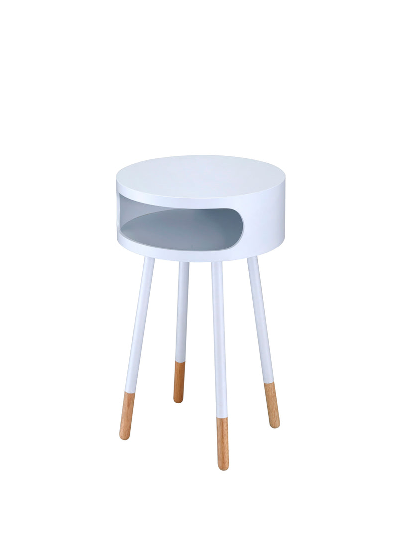 Sonria - Round Accent Table - Natural White - Urban Living Furniture (Los Angeles, CA)