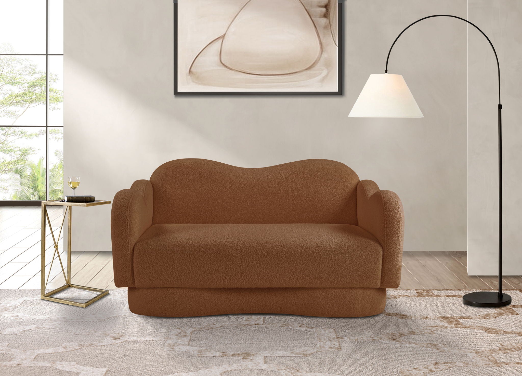 Bloom - Teddy Fabric Loveseat - Saddle - Urban Living Furniture (Los Angeles, CA)
