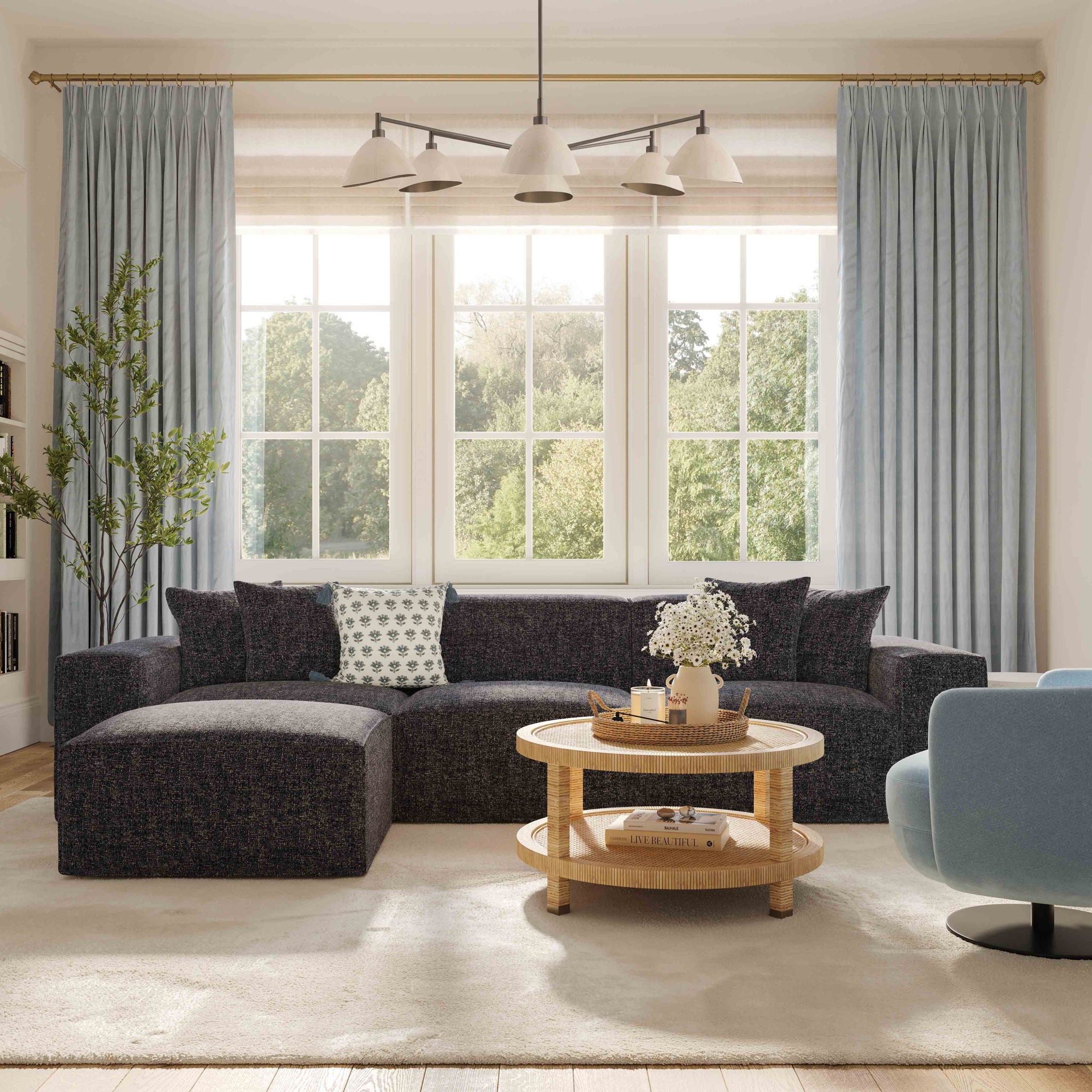 Mindy - RAF Corner Chair - Urban Living Furniture (Los Angeles, CA)