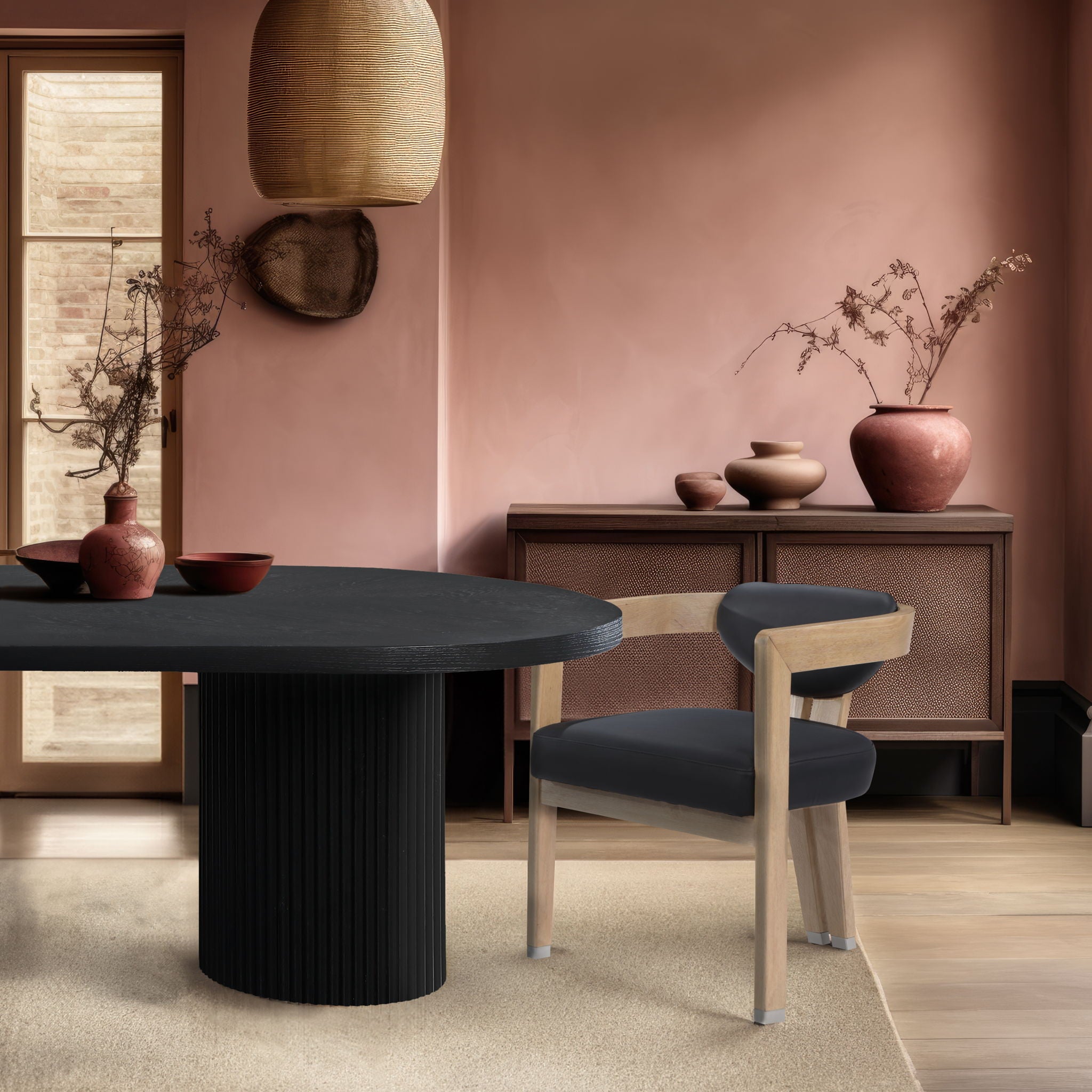 Carlyle - Dining Chair With Natural Frame - Urban Living Furniture (Los Angeles, CA)