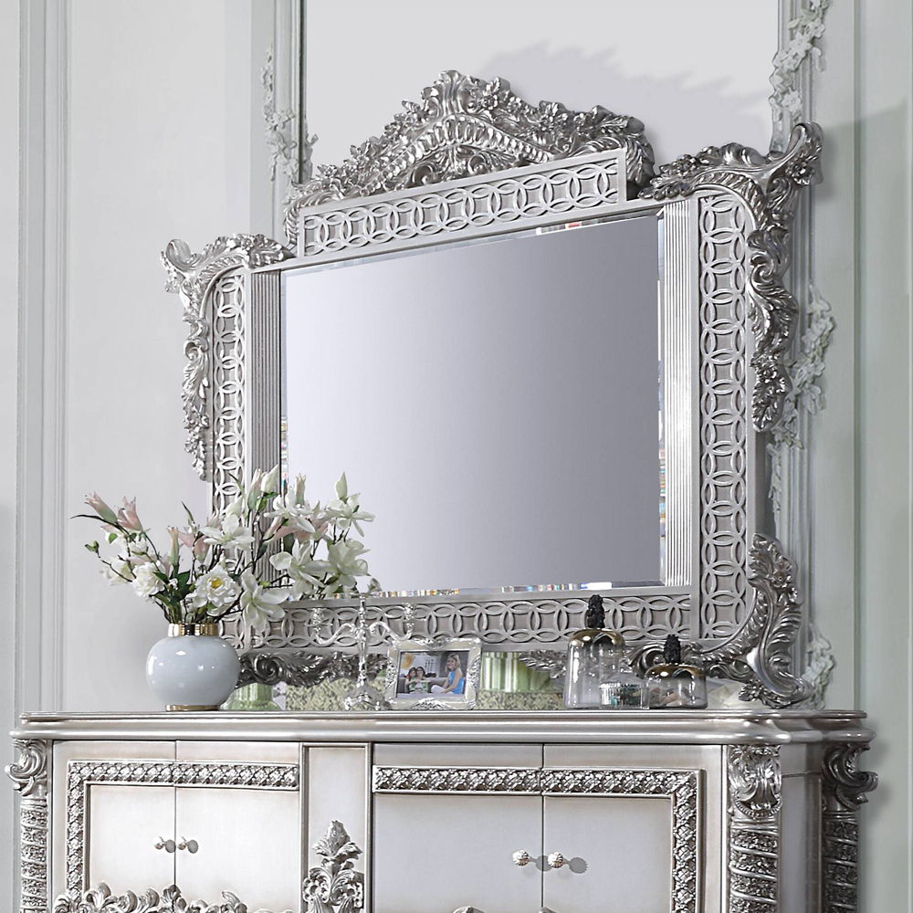 Valkyrie - Mirror - PU, Light Gold & Gray Finish - Urban Living Furniture (Los Angeles, CA)