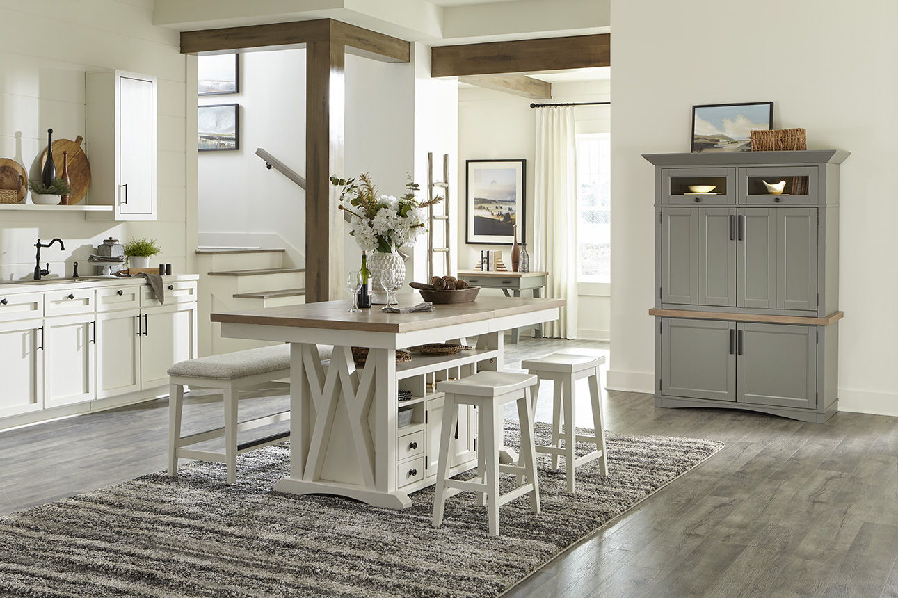 Americana Modern - Workstation with LED Light - Urban Living Furniture (Los Angeles, CA)