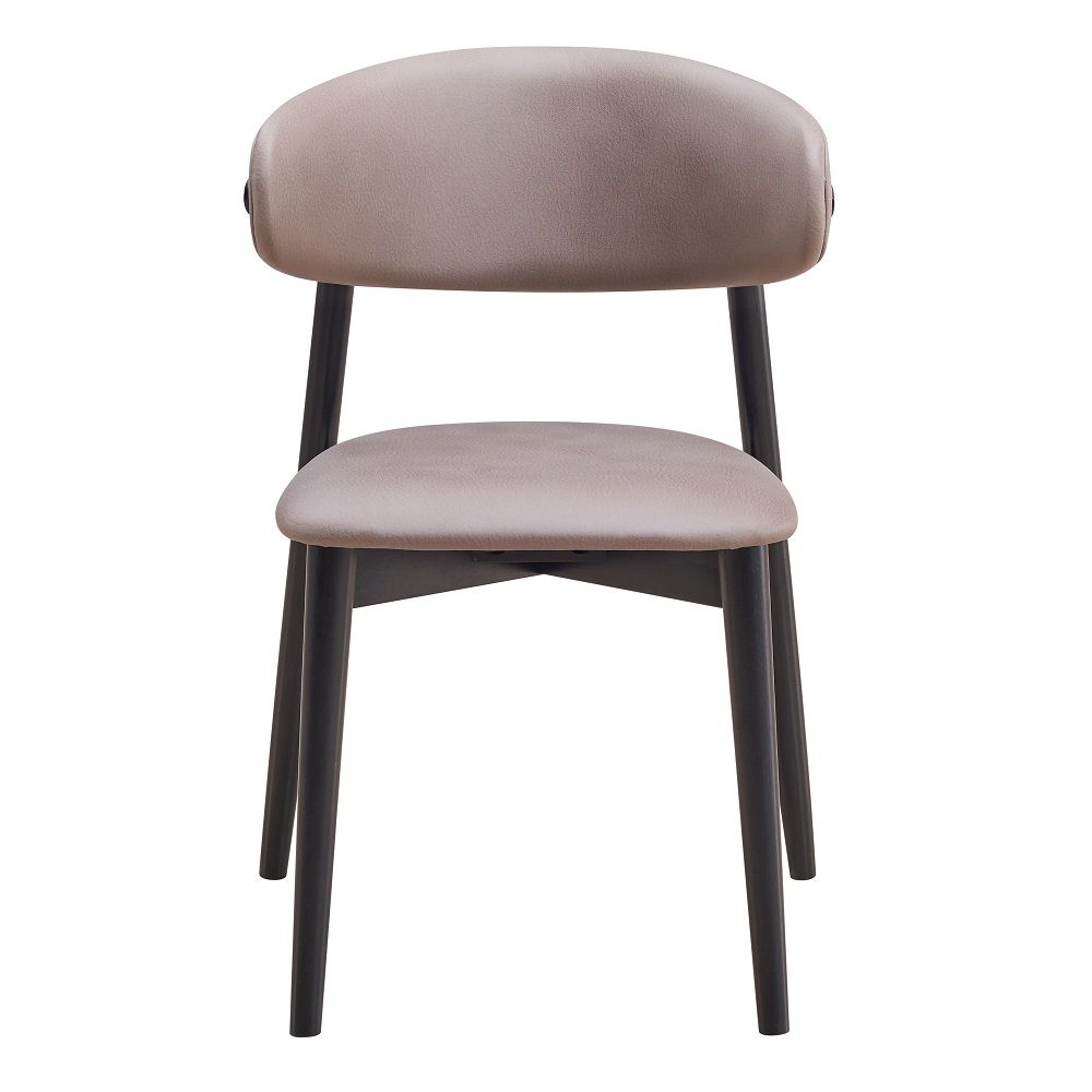 Lanae - Side Chair (Set of 2) - Coffee Polish Microfiber & Black - Urban Living Furniture (Los Angeles, CA)