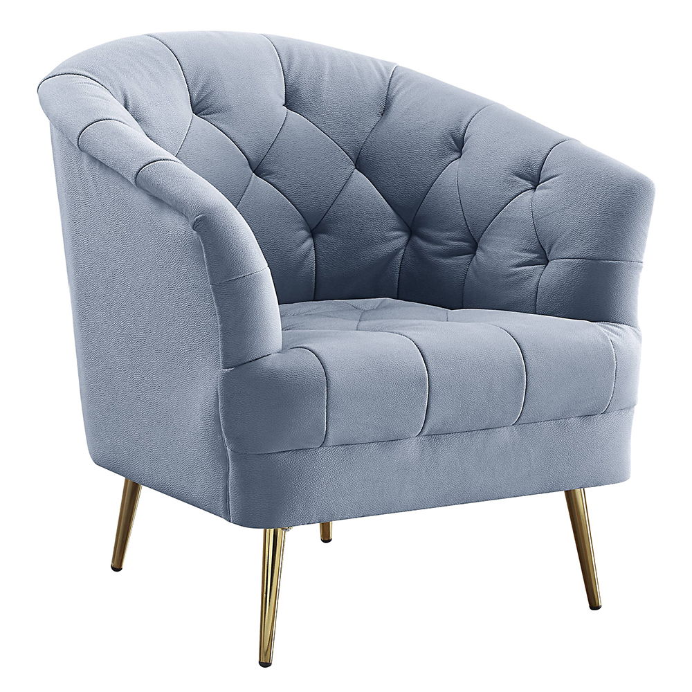 Bayram - Chair - Light Gray Velvet - Urban Living Furniture (Los Angeles, CA)