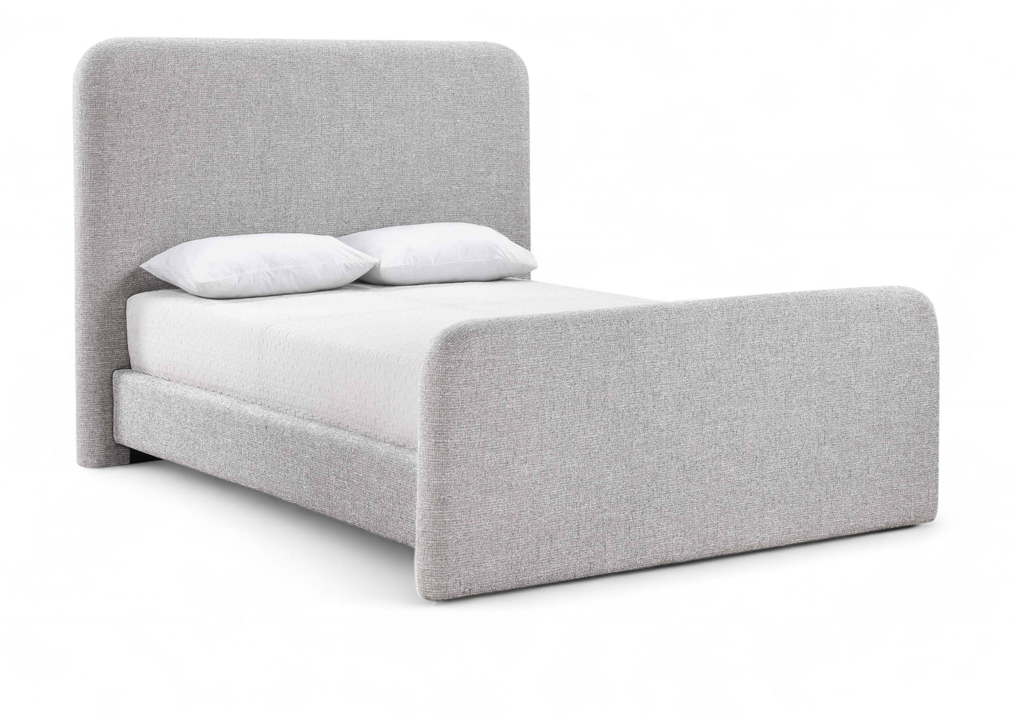 Fira - Linen Textured Fabric Upholstered Bed