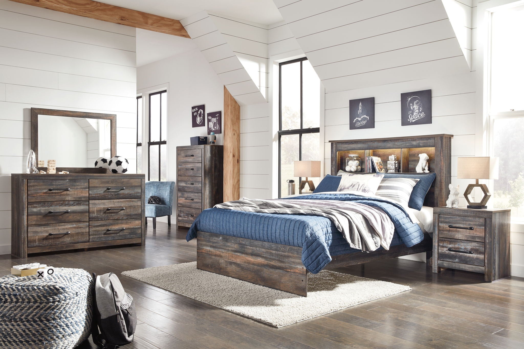 Drystan - Panel Bookcase Bed - Urban Living Furniture (Los Angeles, CA)