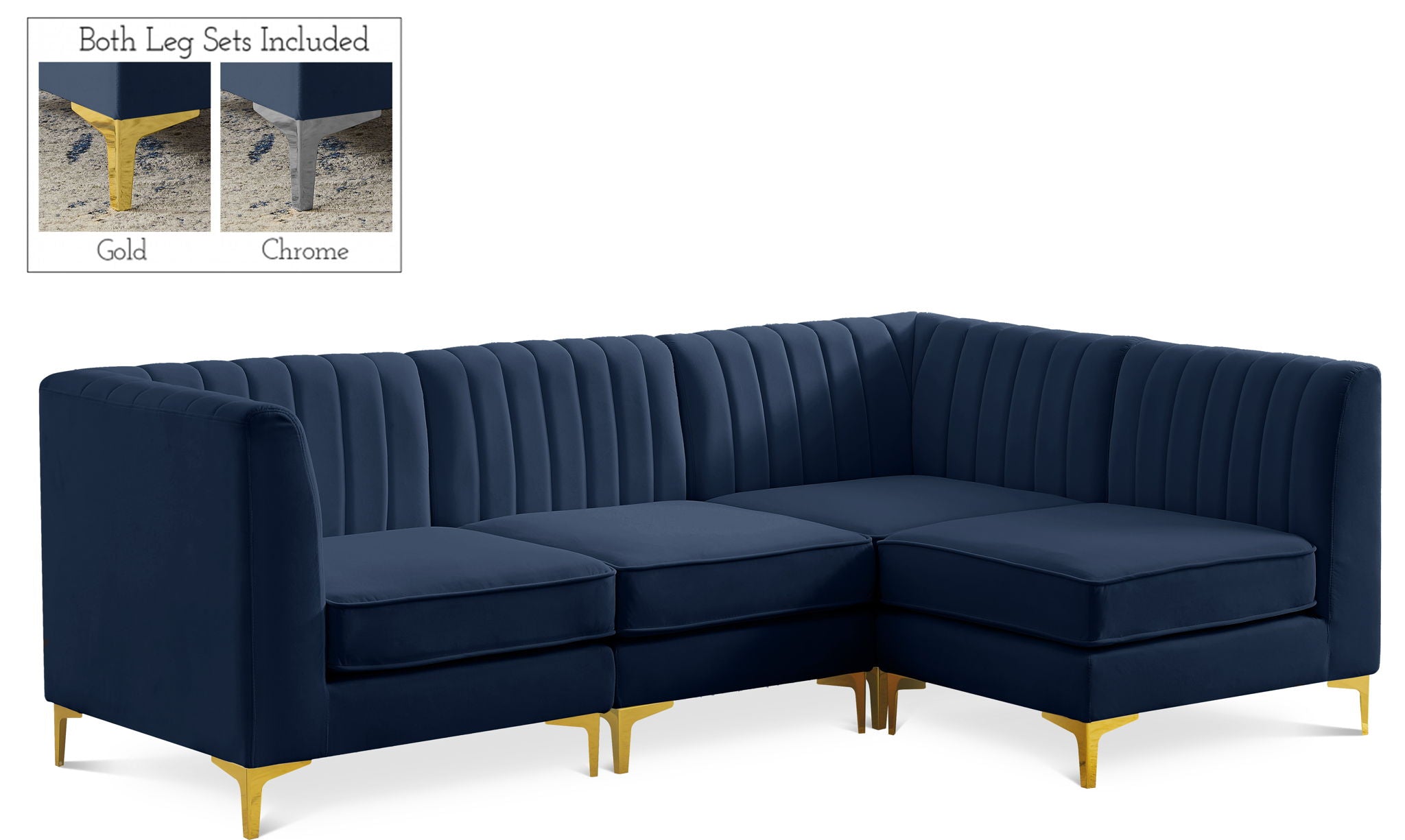 Alina - 4 Piece Modular L-Shaped Sectional - Urban Living Furniture (Los Angeles, CA)