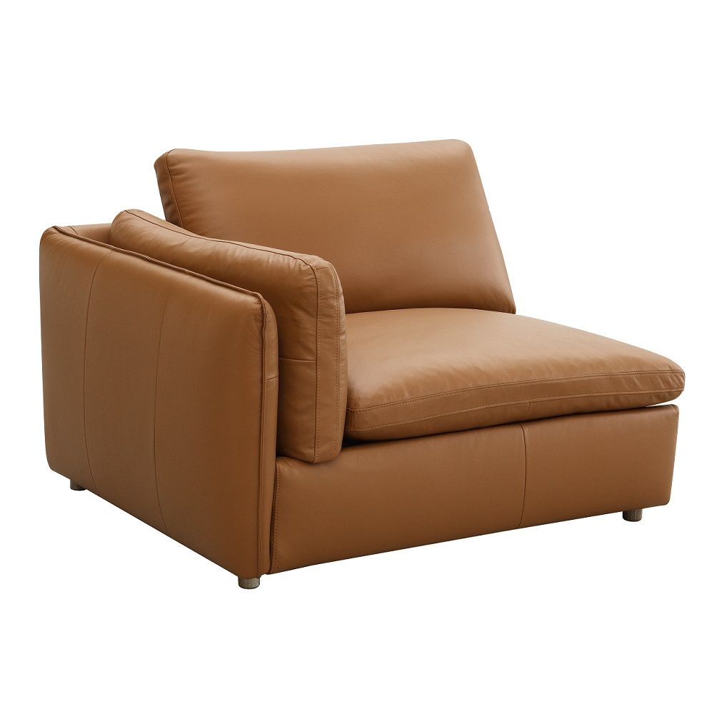Brighton - Modular Left Facing Arm Chair - Brown Top Grain Leather - Urban Living Furniture (Los Angeles, CA)