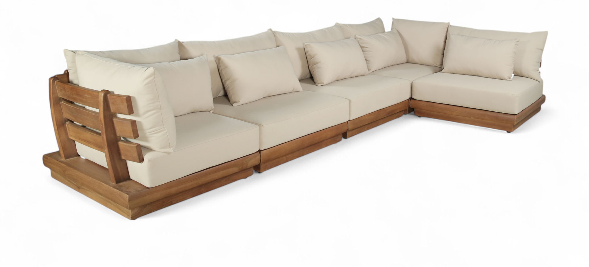 Mirella - 5 Piece Water Resistant Fabric Upholstered Outdoor Patio Modular Sectional - Urban Living Furniture (Los Angeles, CA)