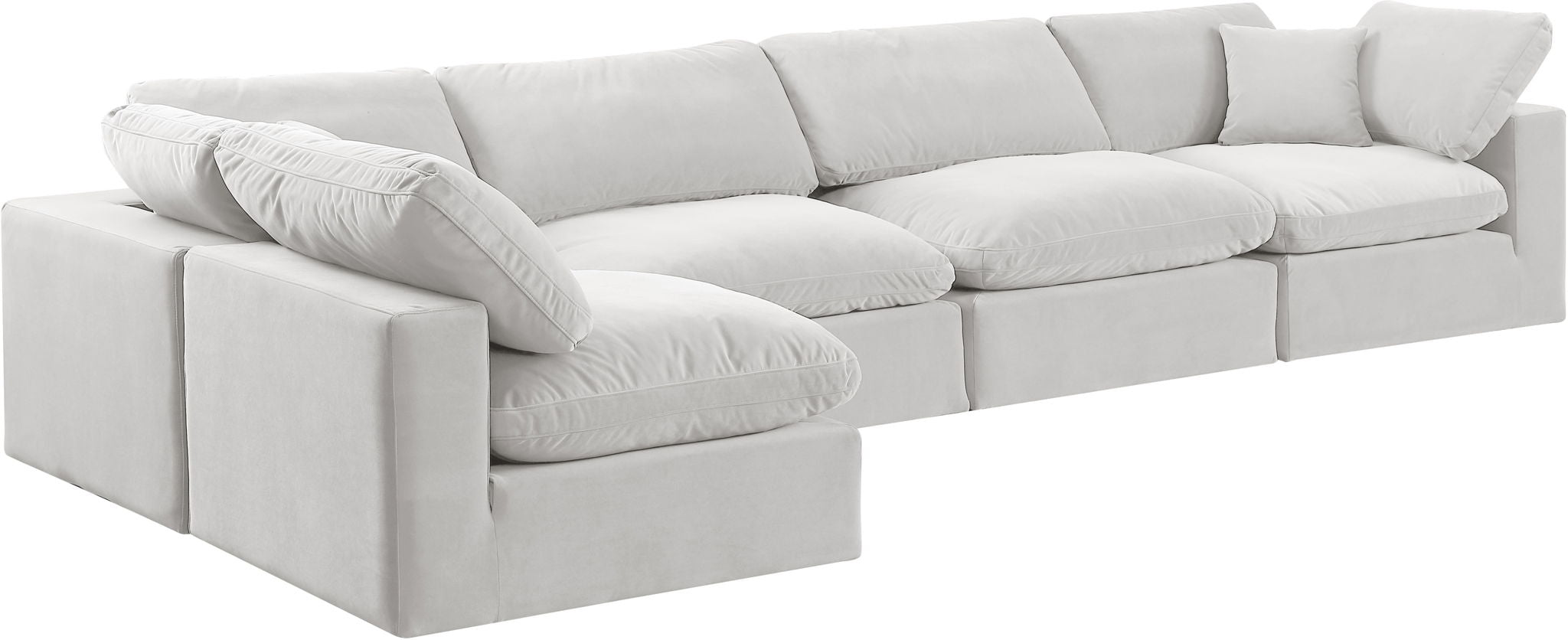 Comfy - 5 Piece Velvet Modular Sectional - Urban Living Furniture (Los Angeles, CA)