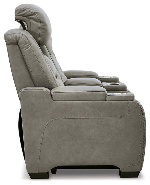 The Man-Den Power Reclining Loveseat with Console