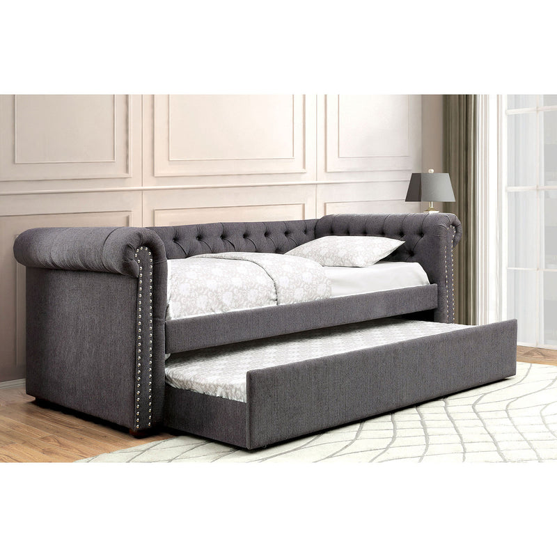 Leanna Gray Queen Daybed w/ Trundle, Gray - Urban Living Furniture (Los Angeles, CA)