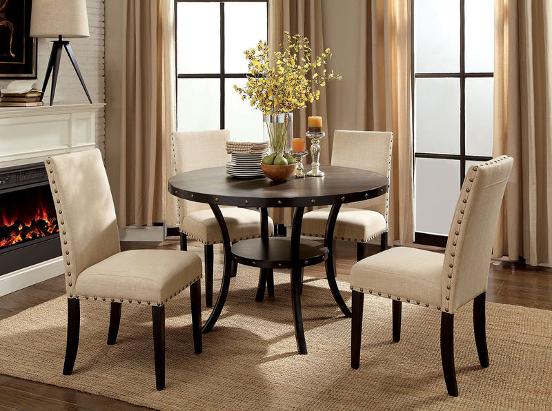 Kaitlin Light Walnut 5 Pc. Round Dining Table Set - Urban Living Furniture (Los Angeles, CA)