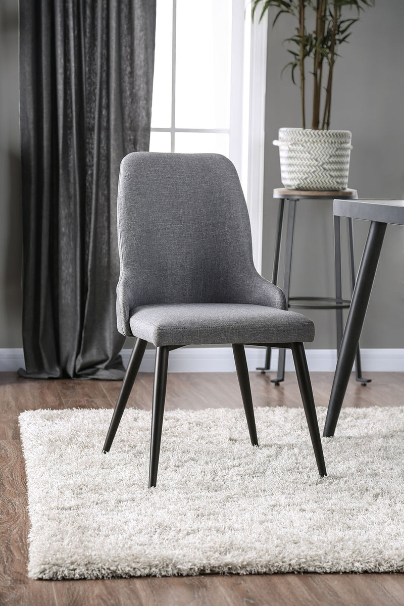 Vilhelm I Gray Side Chair (2/CTN) - Urban Living Furniture (Los Angeles, CA)