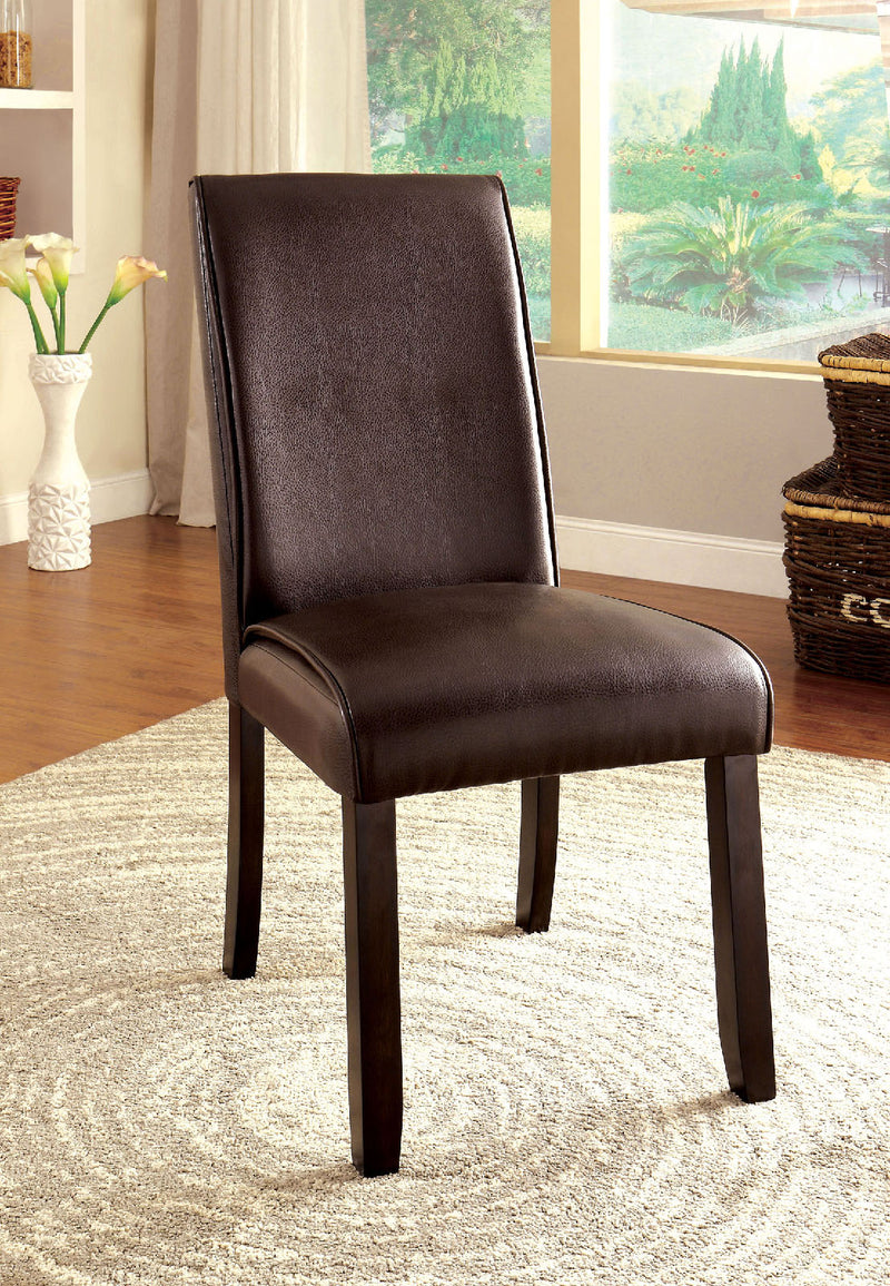 GLADSTONE I Dark Walnut Side Chair (2/CTN) - Urban Living Furniture (Los Angeles, CA)