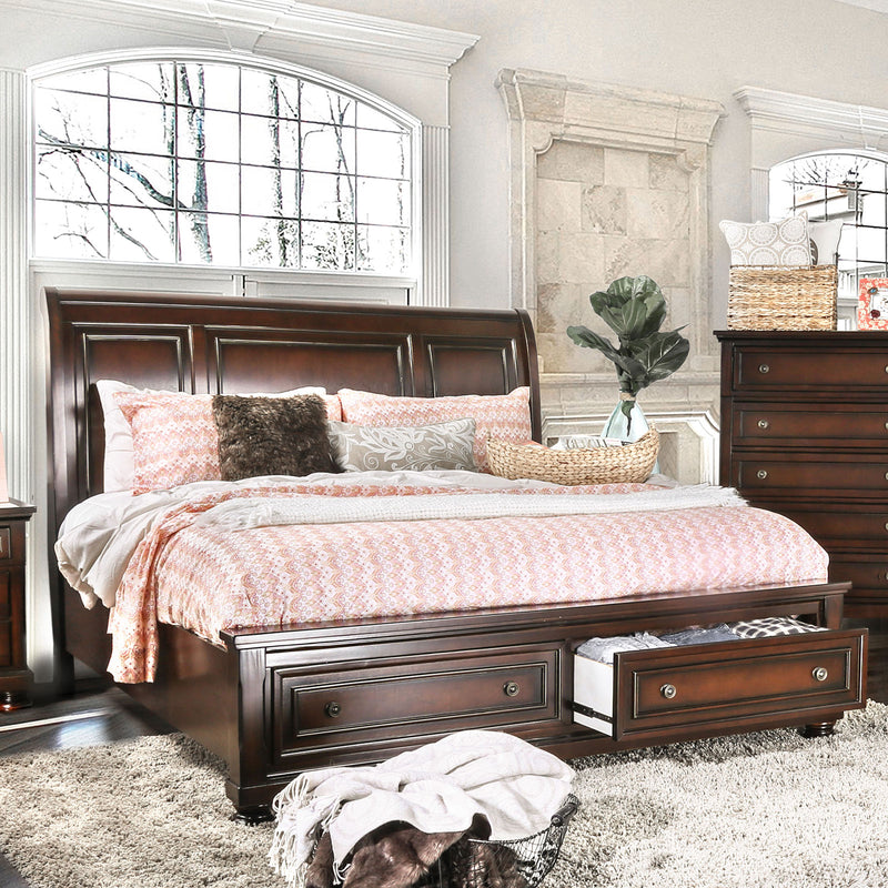 NORTHVILLE Dark Cherry Cal.King Bed - Urban Living Furniture (Los Angeles, CA)