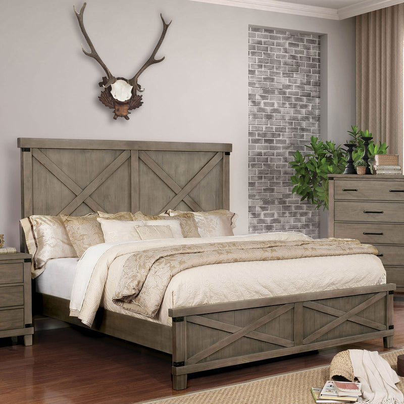 Bianca Dark Walnut Cal.King Bed - Urban Living Furniture (Los Angeles, CA)