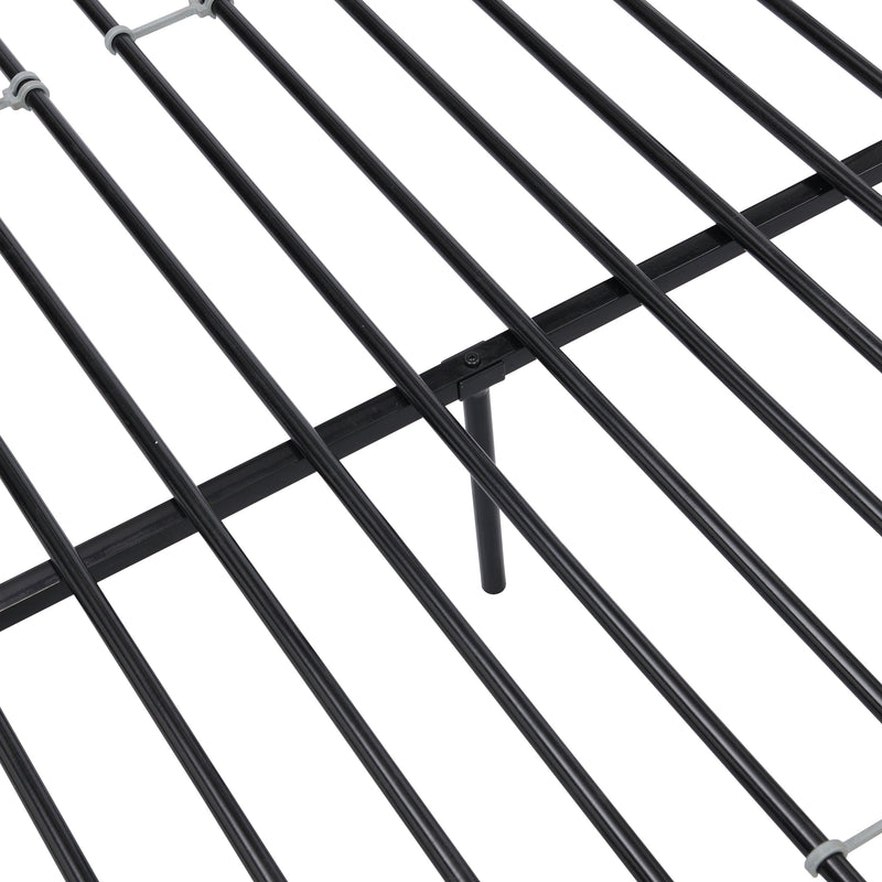 Twin over Twin Metal Bunk Bed - Black