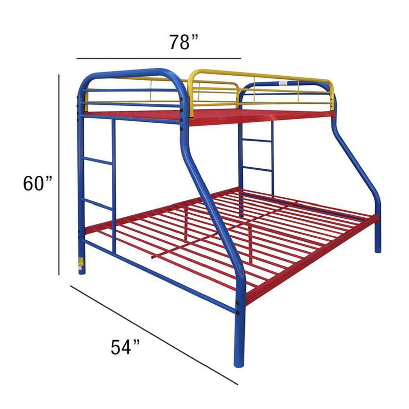 ACME Tritan Twin over Full Metal Bunk Bed - Rainbow - Urban Living Furniture (Los Angeles, CA)