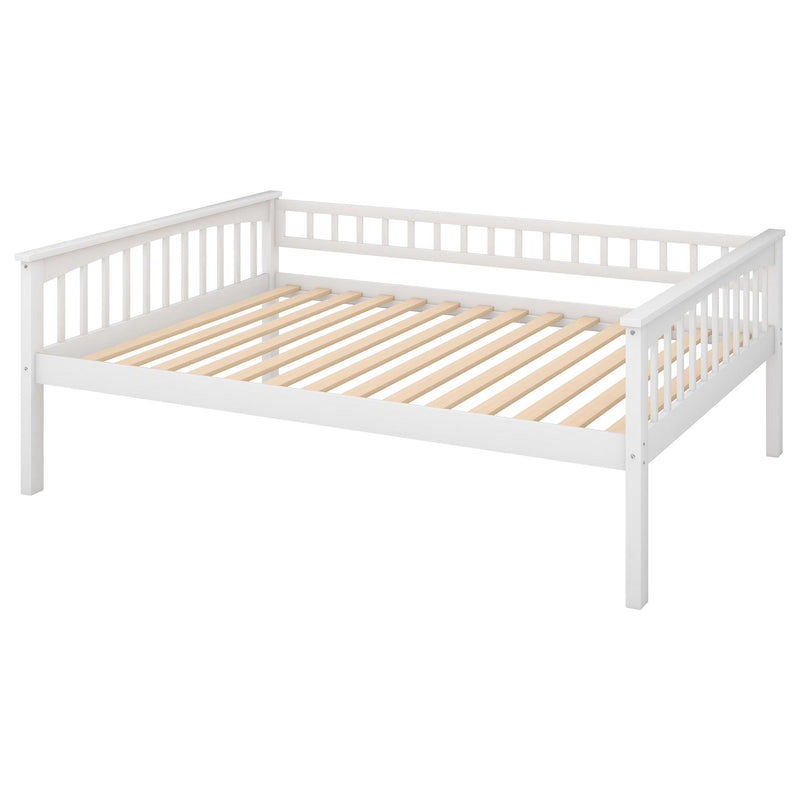 Full over Full Convertible Bunk Bed with Drawers and Head and Footboard - White - Urban Living Furniture (Los Angeles, CA)