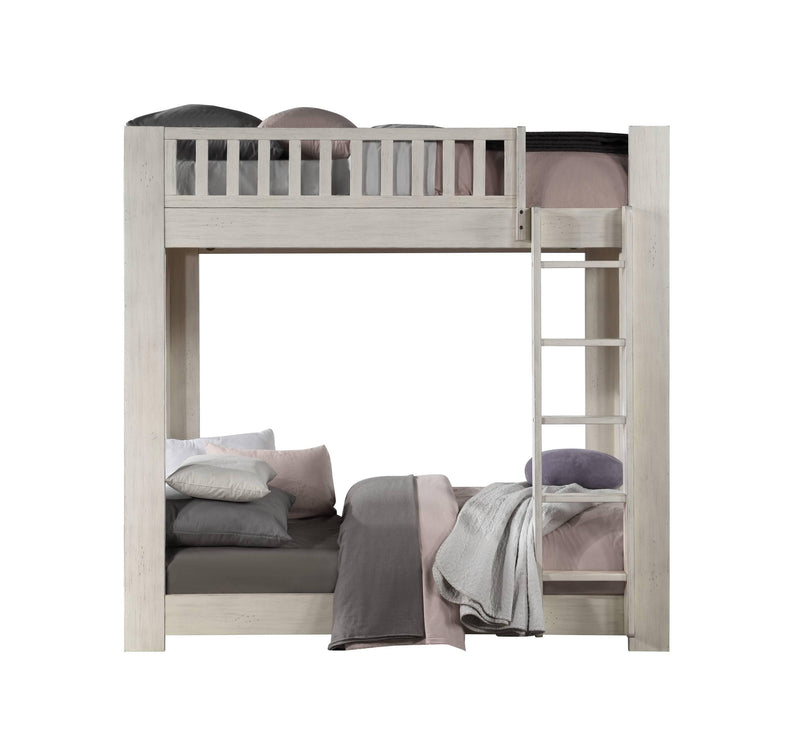 ACME Cedro Twin over Twin Bunk Bed - Weathered White - Urban Living Furniture (Los Angeles, CA)