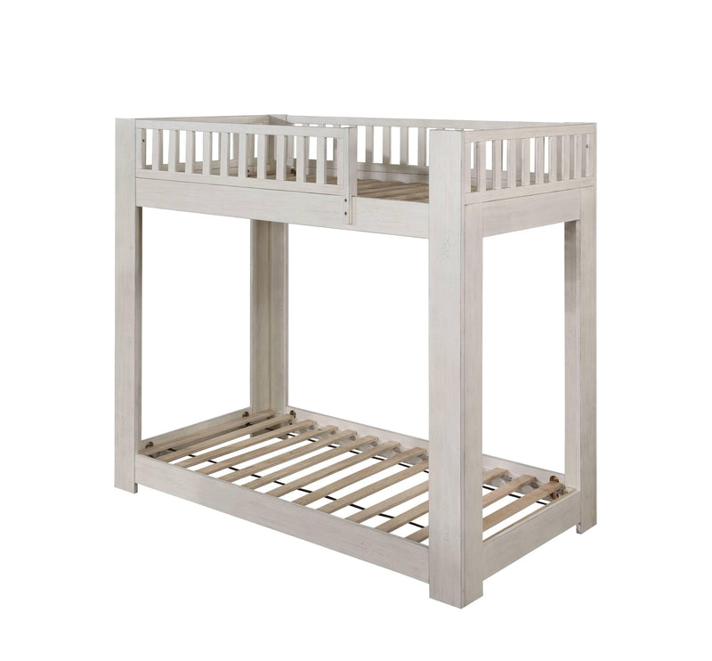 ACME Cedro Twin over Twin Bunk Bed - Weathered White - Urban Living Furniture (Los Angeles, CA)