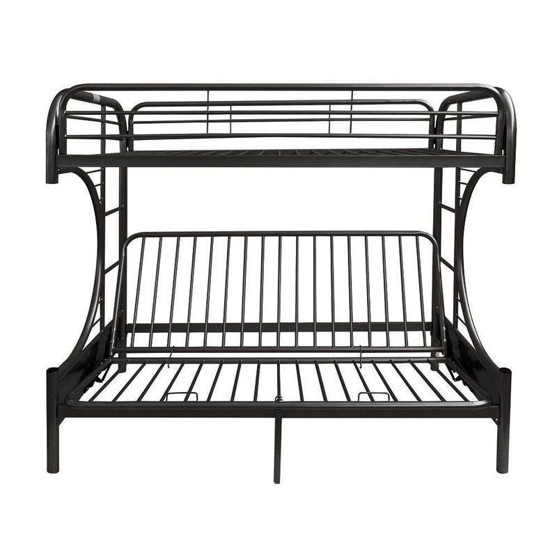 ACME Eclipse Twin over Full Futon Metal Bunk Bed - Black - Urban Living Furniture (Los Angeles, CA)