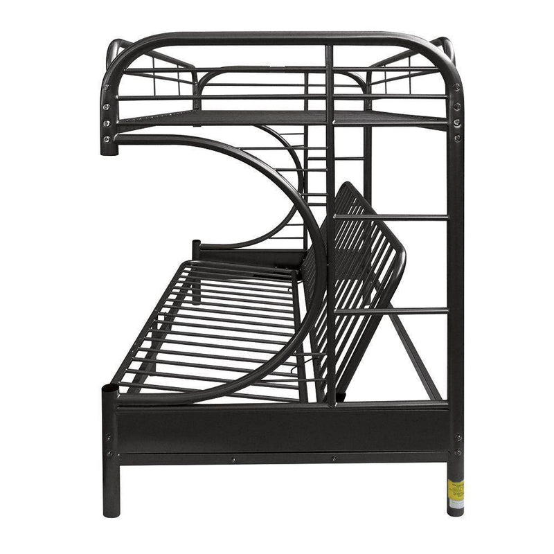 ACME Eclipse Twin over Full Futon Metal Bunk Bed - Black - Urban Living Furniture (Los Angeles, CA)