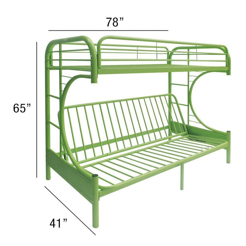 ACME Eclipse Twin over Full Futon Metal Bunk Bed - Green - Urban Living Furniture (Los Angeles, CA)