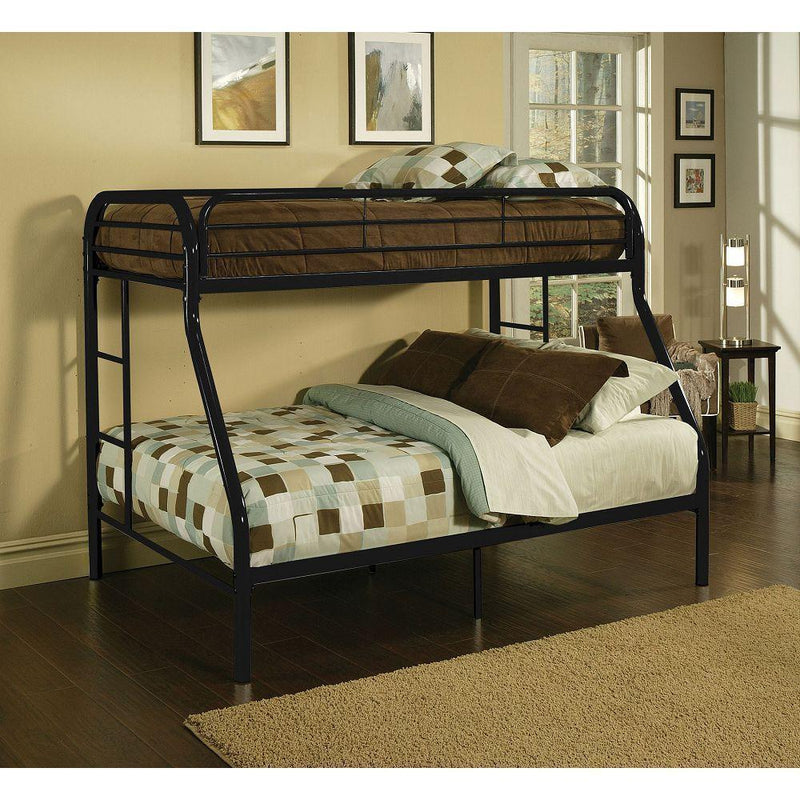 ACME Tritan Twin over Full Metal Bunk Bed - Black - Urban Living Furniture (Los Angeles, CA)