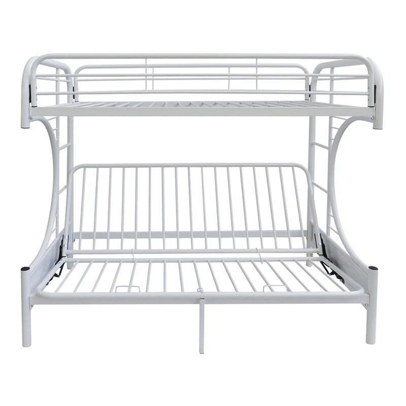 ACME Eclipse Twin XL over Queen Futon Metal Bunk Bed - White - Urban Living Furniture (Los Angeles, CA)