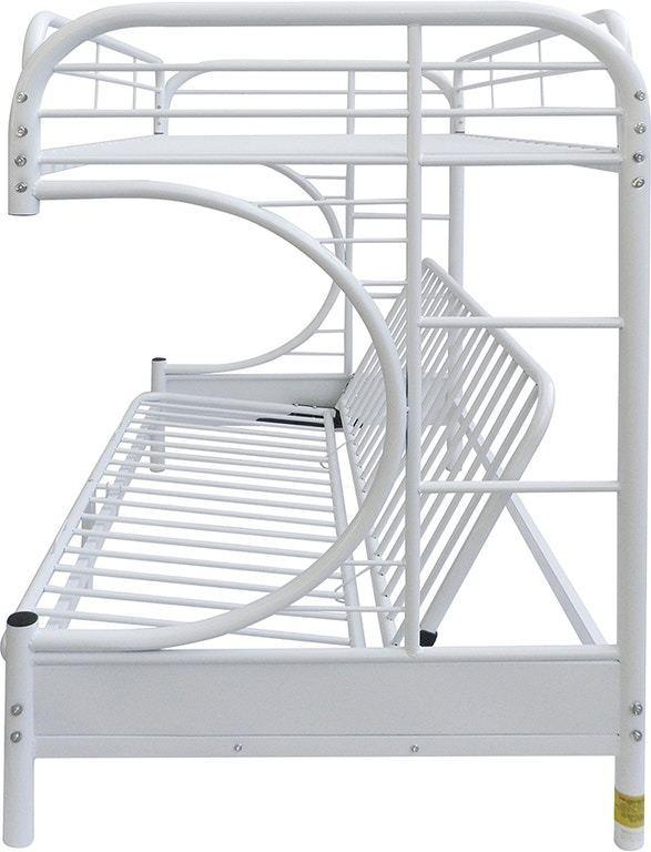 ACME Eclipse Twin XL over Queen Futon Metal Bunk Bed - White - Urban Living Furniture (Los Angeles, CA)