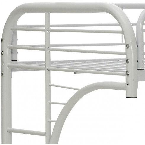 ACME Eclipse Twin XL over Queen Futon Metal Bunk Bed - White - Urban Living Furniture (Los Angeles, CA)