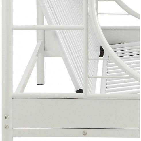 ACME Eclipse Twin XL over Queen Futon Metal Bunk Bed - White - Urban Living Furniture (Los Angeles, CA)