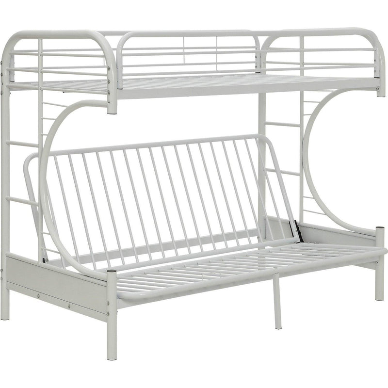 ACME Eclipse Twin XL over Queen Futon Metal Bunk Bed - White - Urban Living Furniture (Los Angeles, CA)