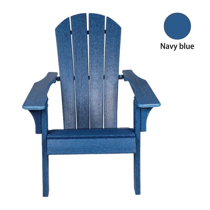 HDPE Adirondack Chair Sunlight Resistant for Fire Pits Decks Gardens Campfire Chairs - Blue - Urban Living Furniture (Los Angeles, CA)