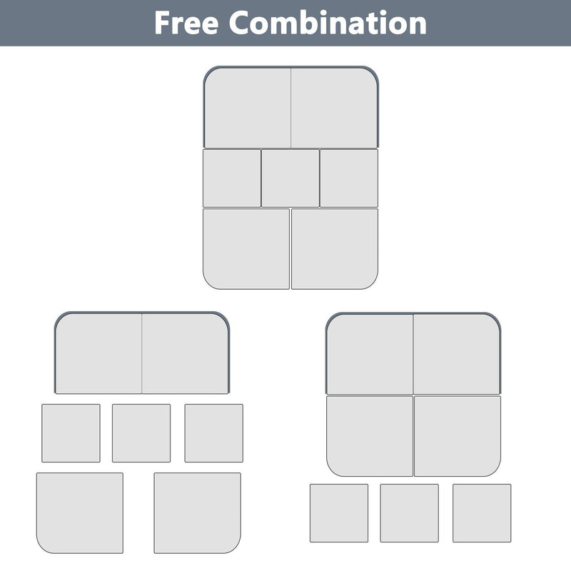 Outdoor Patio Furniture Set Daybed Sunbed with Retractable Canopy and Gray Cushions - Urban Living Furniture (Los Angeles, CA)