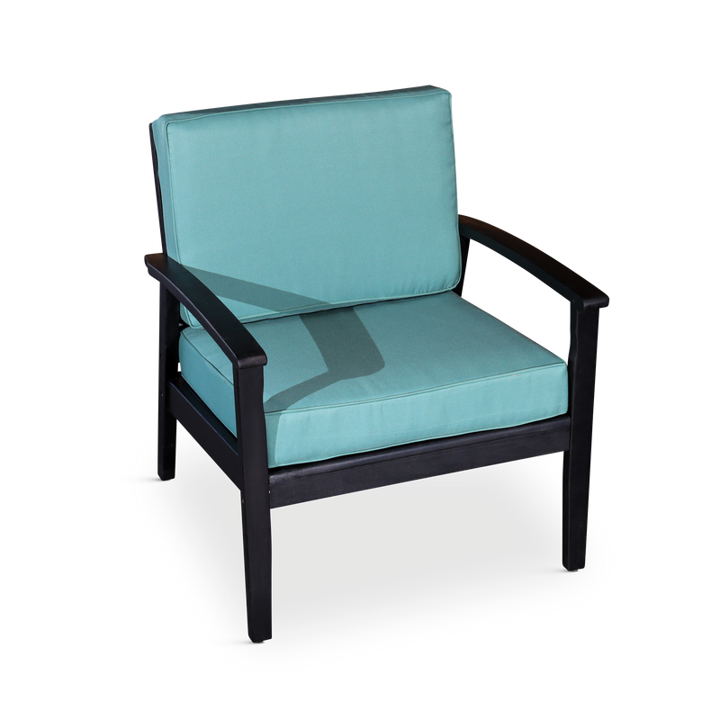 Deep Seat Eucalyptus Chair -  Espresso Finish -  Sage Cushions - Urban Living Furniture (Los Angeles, CA)