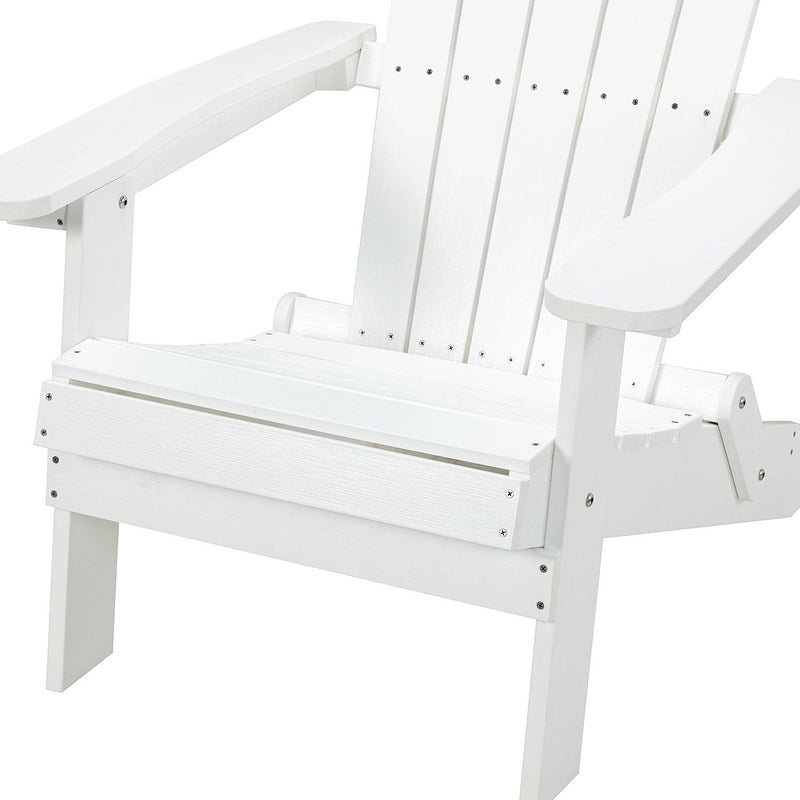 Plastic Folding Adirondack Chair - White - Urban Living Furniture (Los Angeles, CA)