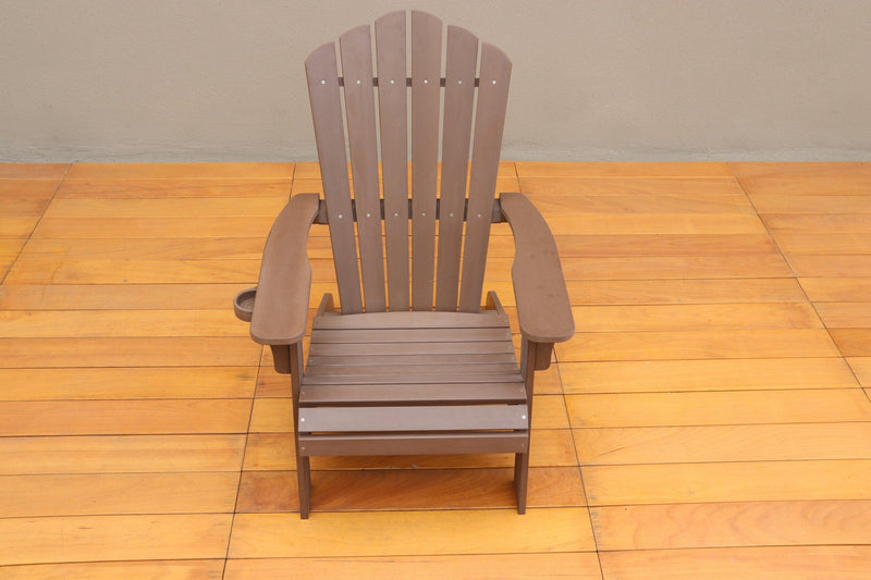 Polystyrene Adirondack Chair - Brown - Urban Living Furniture (Los Angeles, CA)