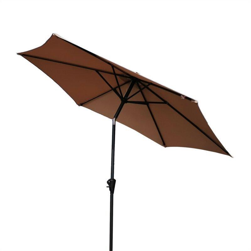 9 inch Pole Umbrella With Carry Bag - Taupe