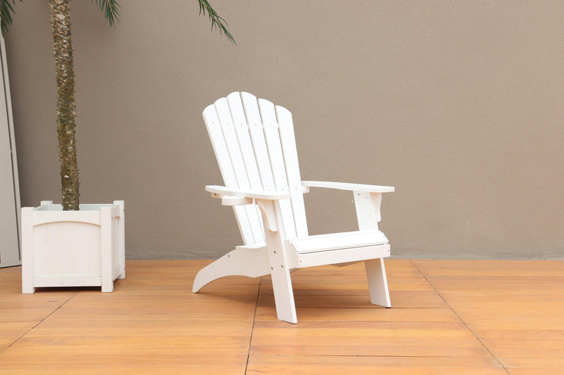 Polystyrene Adirondack Chair - White - Urban Living Furniture (Los Angeles, CA)