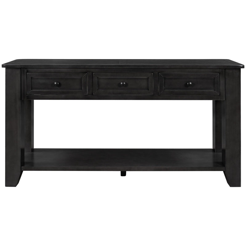 55''Modern Console Table Sofa Table for Living Room with 3 Drawers and 1 Shelf (As Same As WF288520AAB)