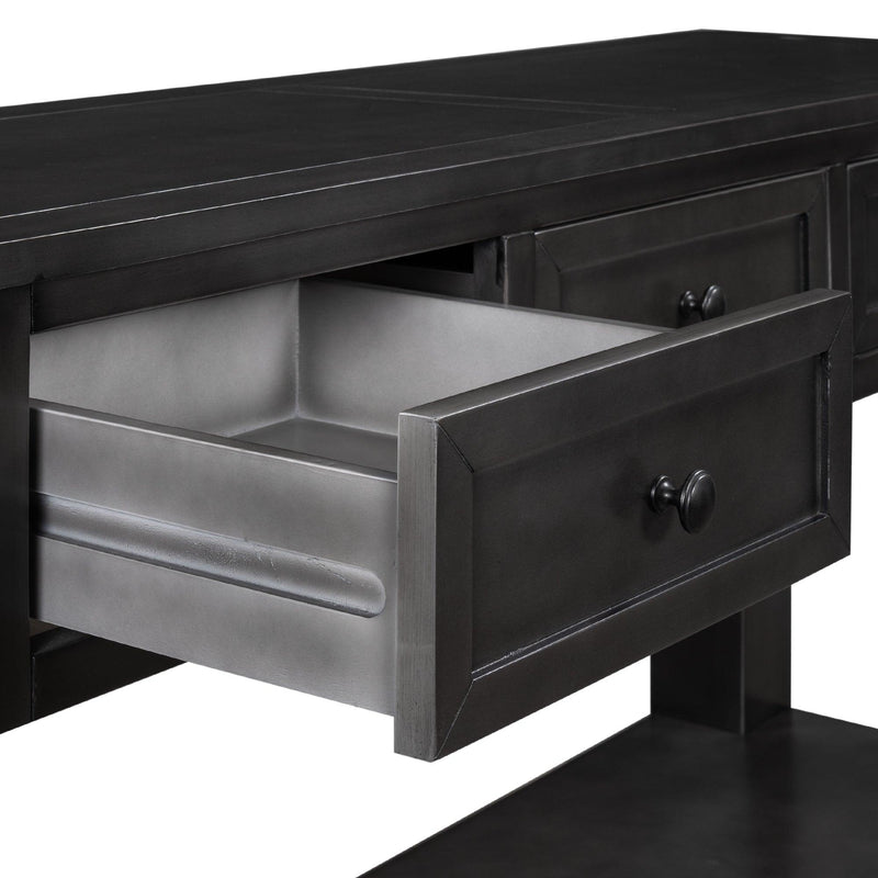 55''Modern Console Table Sofa Table for Living Room with 3 Drawers and 1 Shelf (As Same As WF288520AAB) - Urban Living Furniture (Los Angeles, CA)