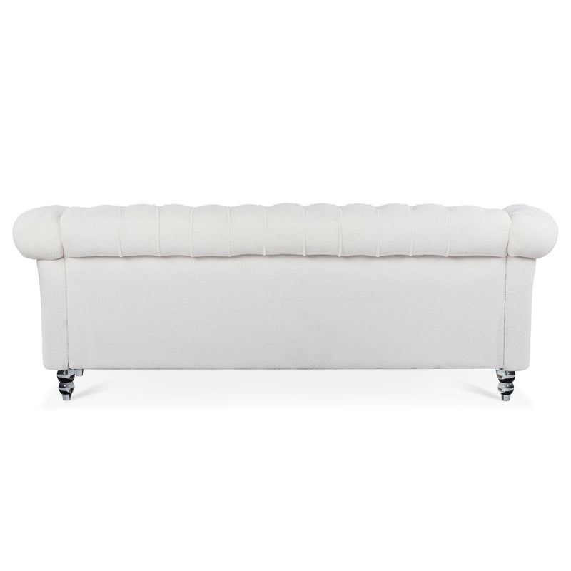 84.65" Rolled Arm Chesterfield 3 Seater Sofa - Urban Living Furniture (Los Angeles, CA)