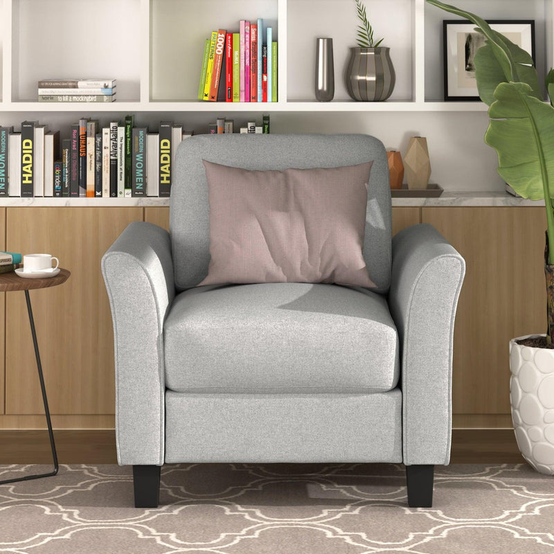 Living Room Furniture Armrest Single Sofa (Light Gray) - Urban Living Furniture (Los Angeles, CA)