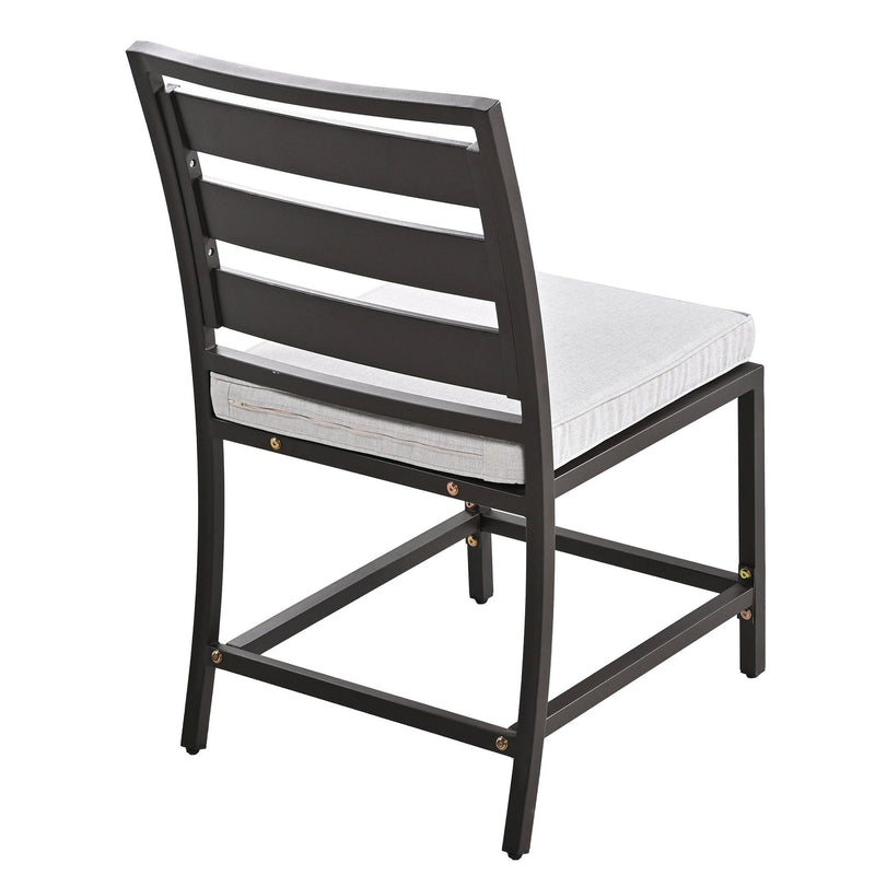 Outdoor four-person dining table and chairs are suitable for courtyards, balconies, lawns
